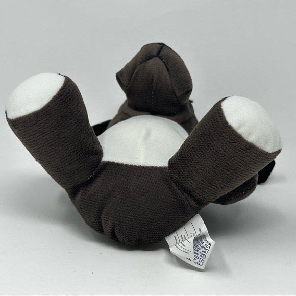 Calplush 2018 Puppy Dog 8" Dark Brown Black White Plush Stuffed Animal with Tags - Picture 6 of 9